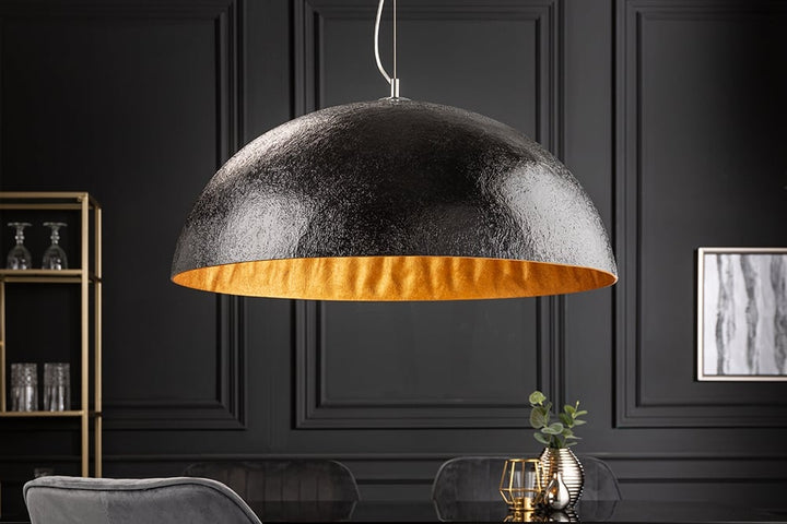 Lampe à suspension design élégante GLOW 70cm lampe à suspension en or noir - 10719