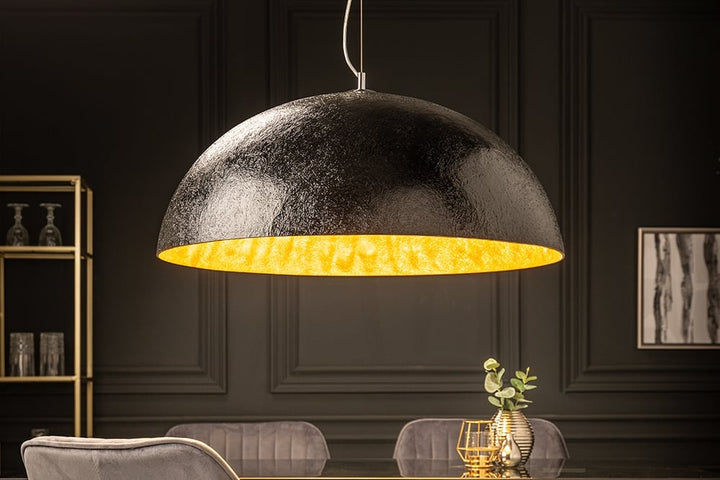 Lampe à suspension design élégante GLOW 70cm lampe à suspension en or noir - 10719
