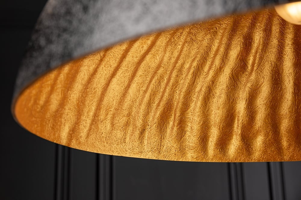 Lampe à suspension design élégante GLOW 70cm lampe à suspension en or noir - 10719