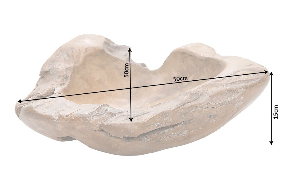 Bol massif NATURE ROOT 50cm bois de racine de teck naturel - 11626