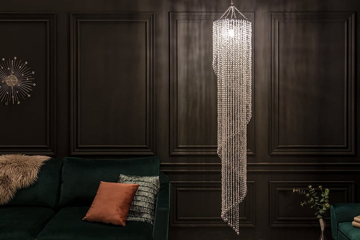 Lampe à suspension extravagante BIG STRASS L 160cm Lampe à suspension Pierres de Strass - 1541