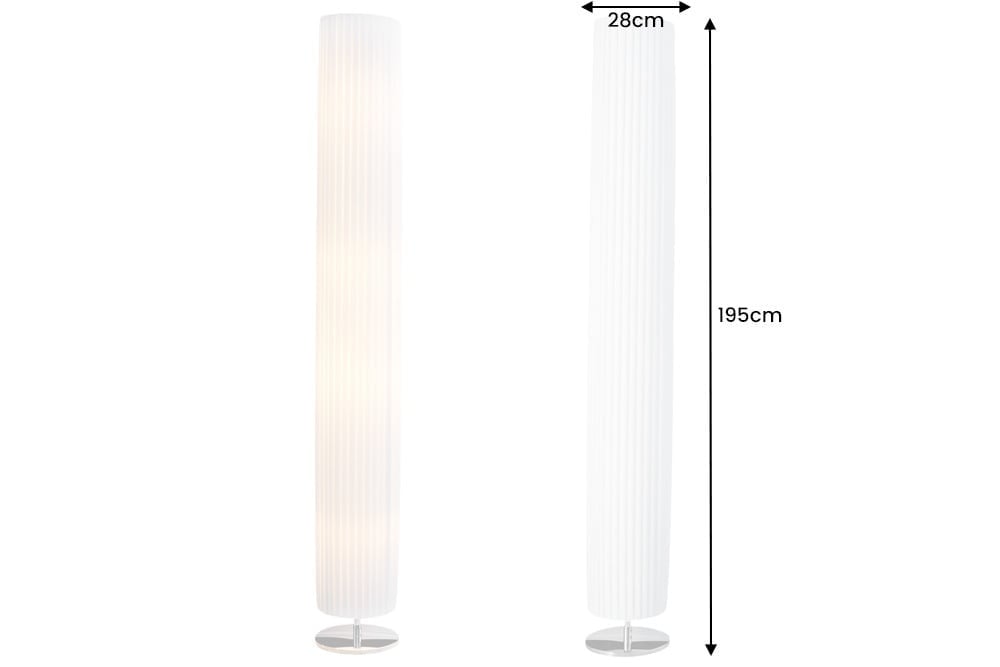 Lampadaire design moderne SALONE 195cm lampadaire blanc - 1591