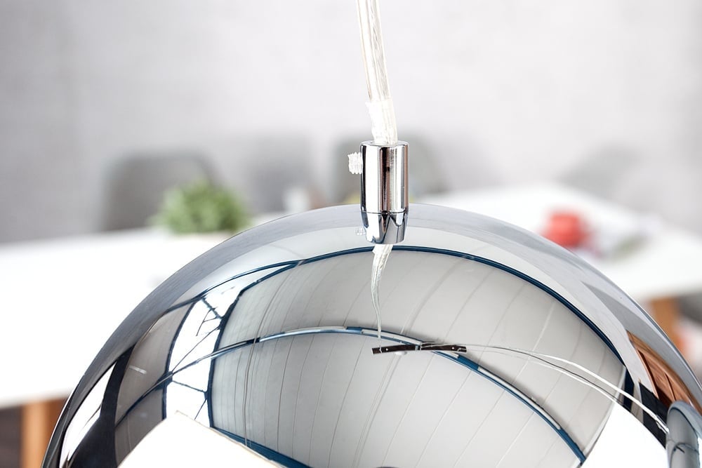 Lampe à suspension triple moderne CHROMAGON lampe boule chromée - 17760