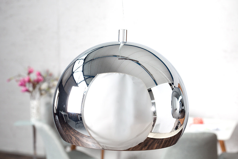 Lampe à suspension triple moderne CHROMAGON lampe boule chromée - 17760