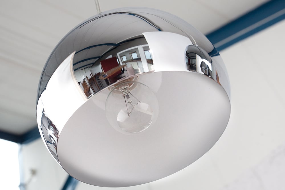 Lampe à suspension triple moderne CHROMAGON lampe boule chromée - 17760