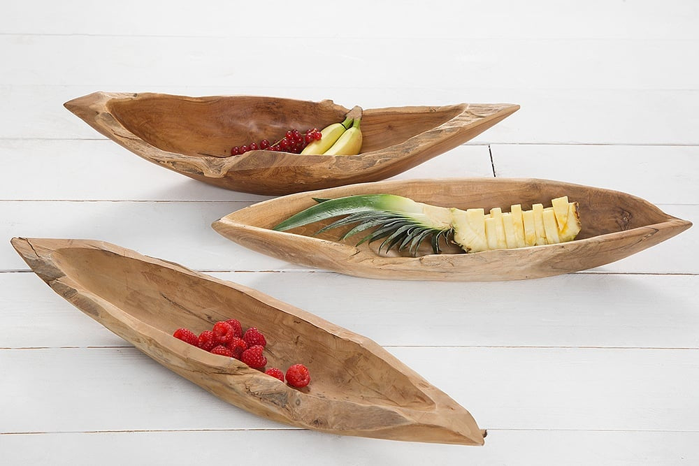 Bol massif NATURE BOAT 60cm bois de racine de teck naturel - 21053