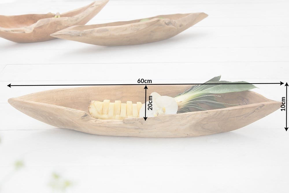 Bol massif NATURE BOAT 60cm bois de racine de teck naturel - 21053