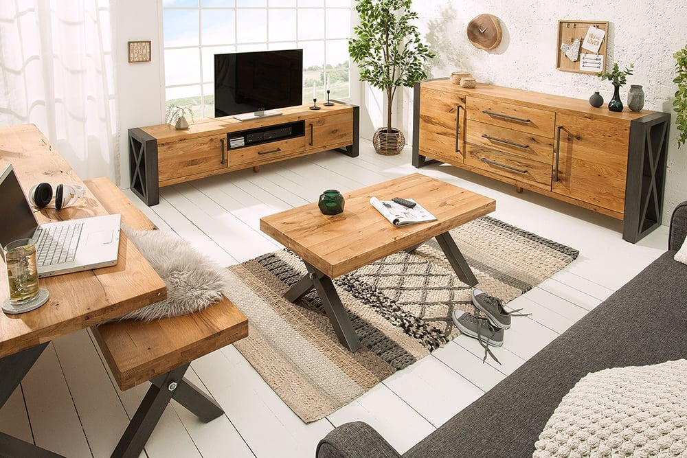 Banc en chêne Thor 180cm/ 38807