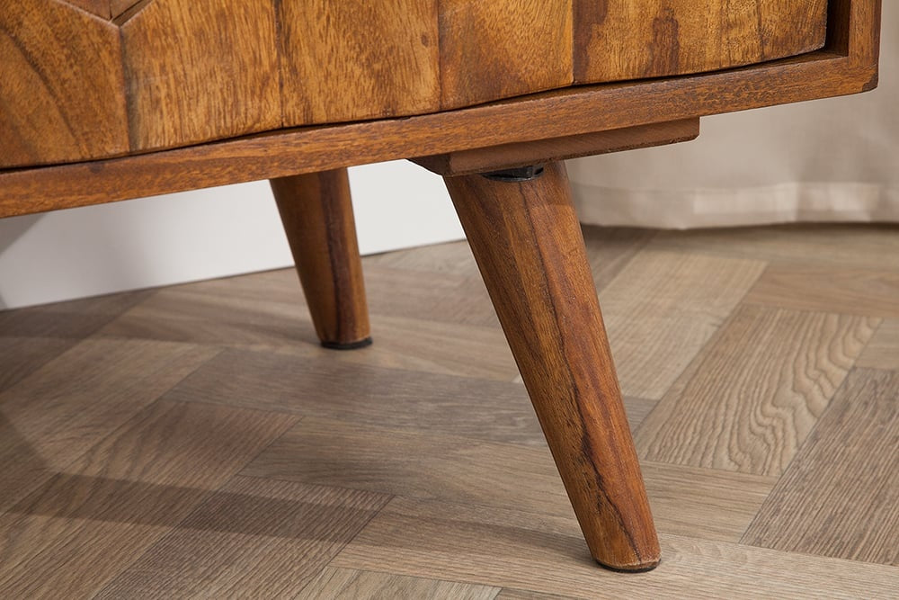 Buffet massif MYSTIC LIVING 145cm Sheesham surface 3D naturelle bois massif - 39742