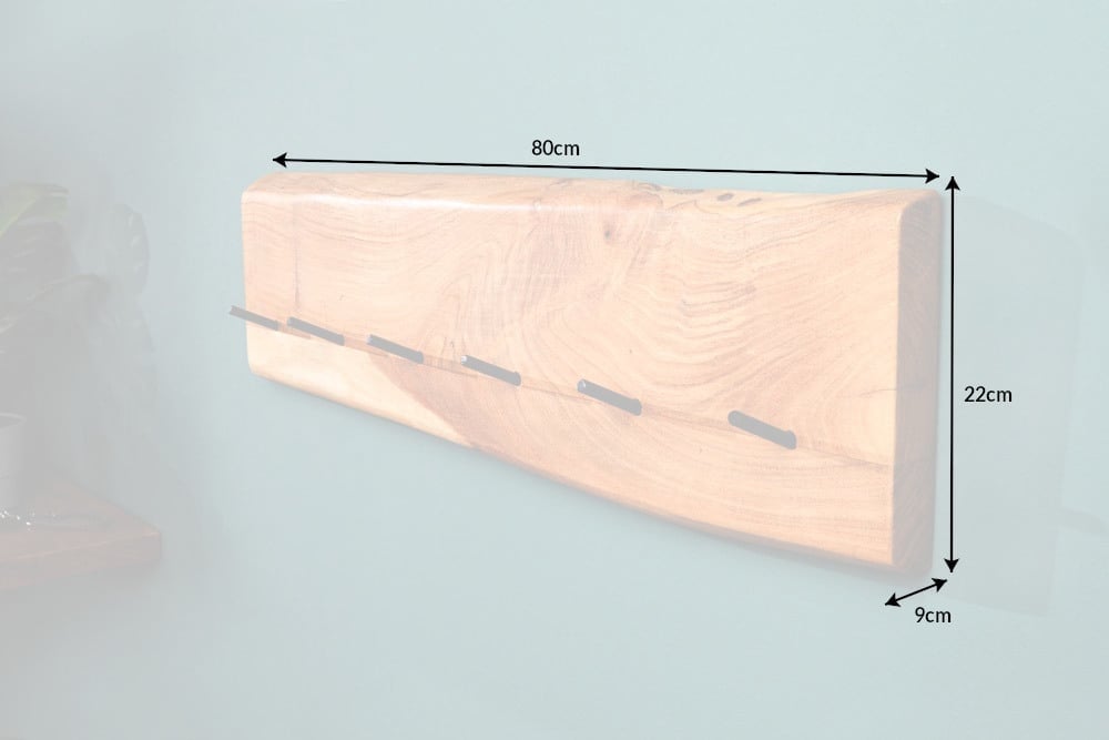 Armoire murale Mammut 80cm Acacia miel/ 39956