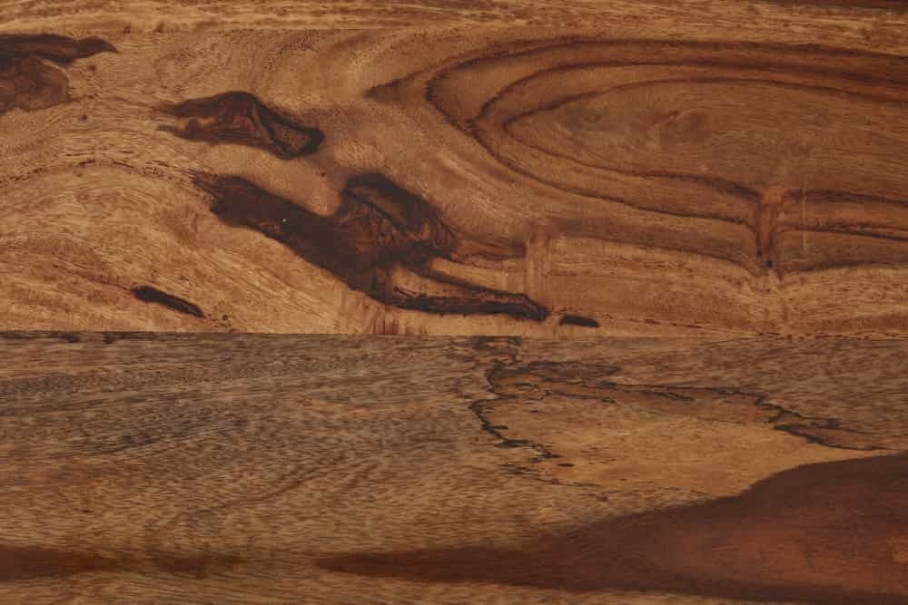 Buffet en bois massif AMAZONAS 150 cm bord sapin marron structure métal noir - 43713