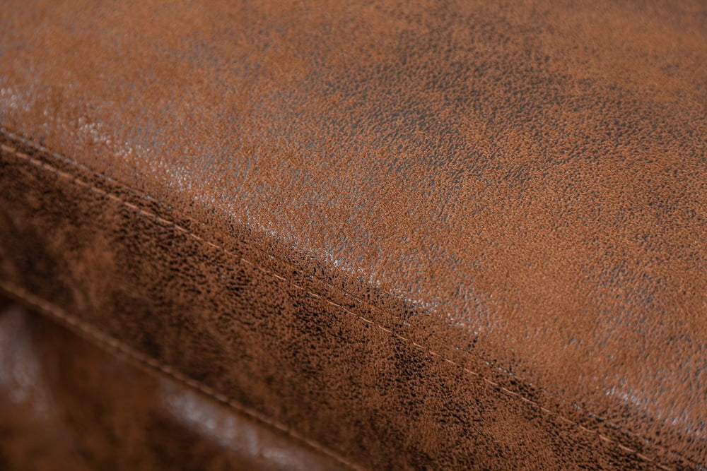 Canapé d'angle Chesterfield MODERN BAROQUE 275cm marron antique 3 places - 40667