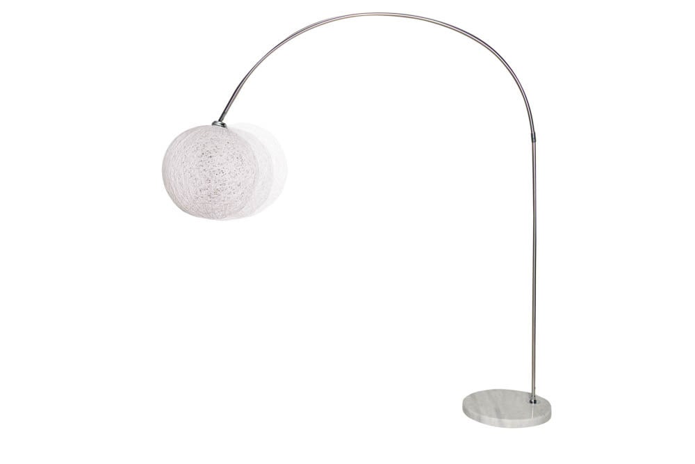 Lampadaire filigrane COCOONING 205cm lampe boule blanche - 40685
