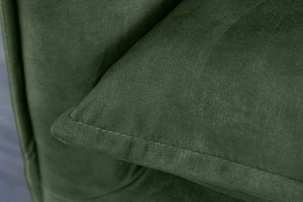 Canapé Heaven 3 places 210cm velours vert foncé / 40833