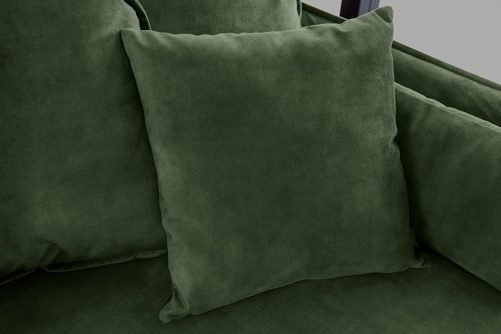 Canapé Heaven 3 places 210cm velours vert foncé / 40833