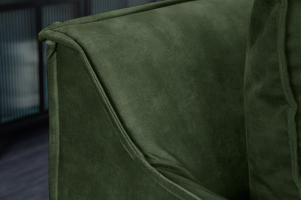 Canapé Heaven 3 places 210cm velours vert foncé / 40833