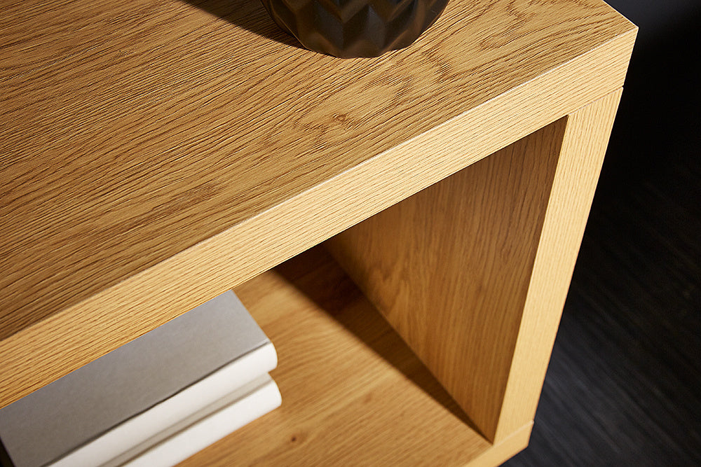 Etagère design SNAKE Bibliothèque 165cm aspect chêne avec cinq étagères - 41214