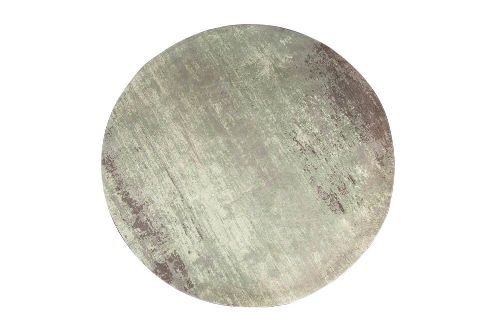 Tapis vintage MODERN ART 150cm vert lavé rond look usé - 41257