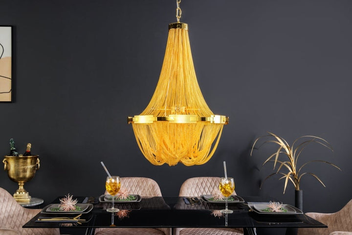 Lustre extravagant ROYAL XL 70cm lampe suspendue dorée - 42002