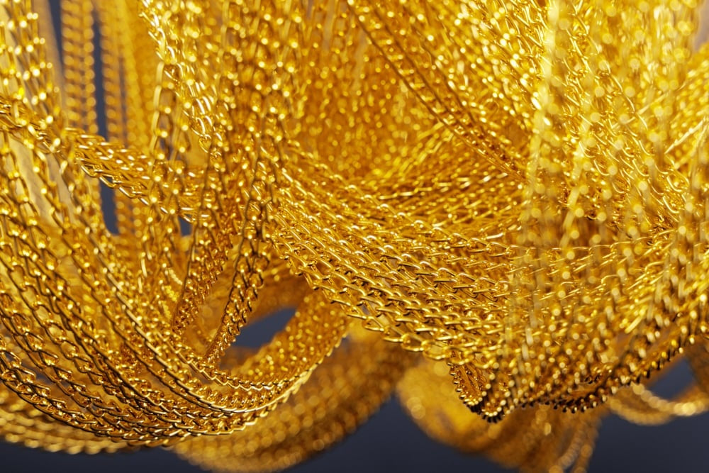 Lustre extravagant ROYAL XL 70cm lampe suspendue dorée - 42002
