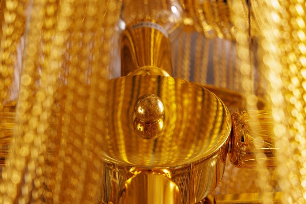 Lustre extravagant ROYAL XL 70cm lampe suspendue dorée - 42002