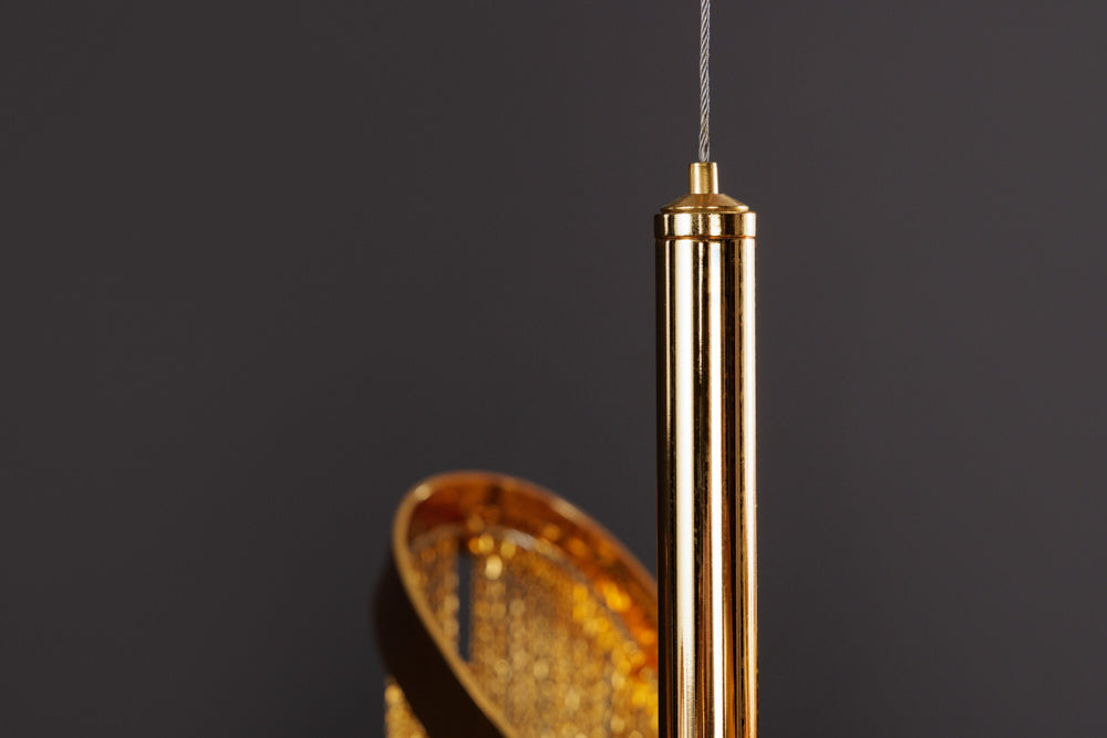 Lampe à suspension extravagante ROYAL Lampe à suspension dorée 120cm - 42003