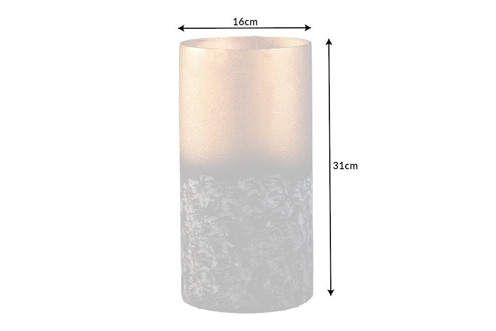 Vase décoratif ABSTRAIT 30cm métal doré patiné fait main - 42241