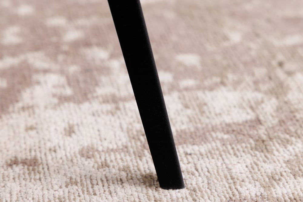 Lampadaire Boho VIENNA 142 cm noir naturel Lampadaire trépied en métal tressé viennois - 42807