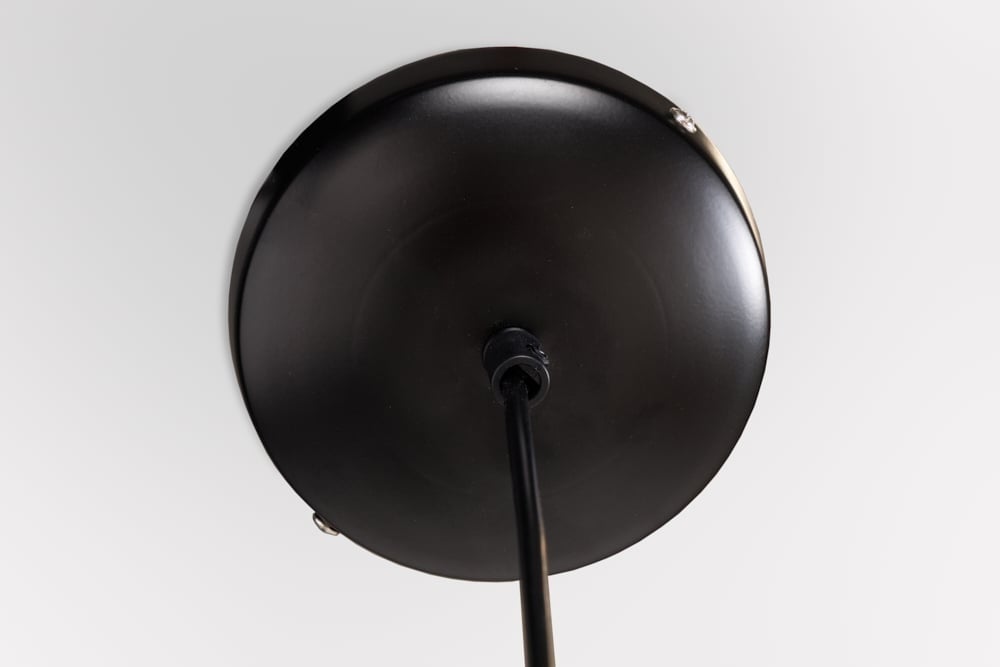Lampe à suspension bohème VIENNA 45cm lampe tissée viennoise noir naturel - 42808