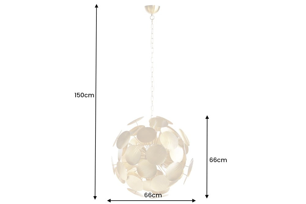Lampe à suspension design moderne INFINITY HOME Lampe à suspension dorée 65 cm - 42809