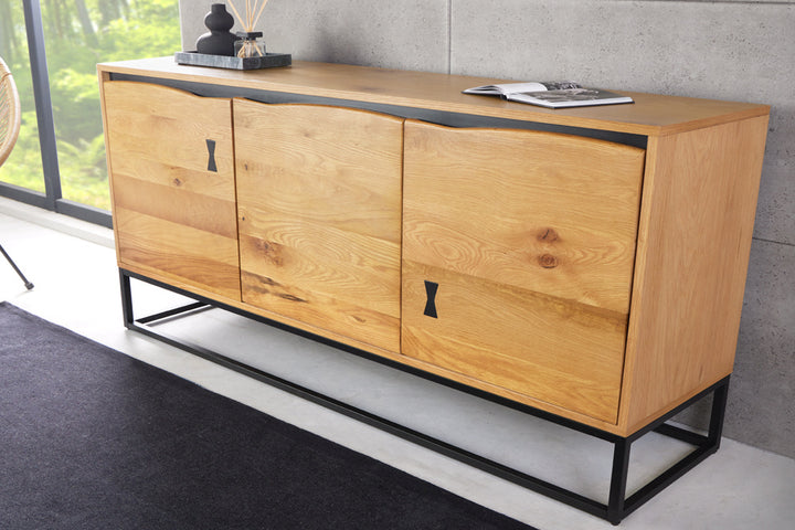 Buffet design MAMMUT ARTWORK 150cm aspect chêne naturel - 43123