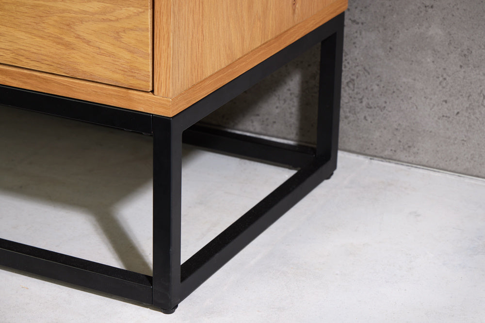 Buffet design MAMMUT ARTWORK 150cm aspect chêne naturel - 43123