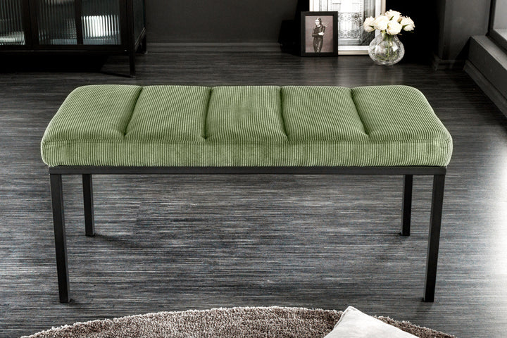 Canapé design PETIT BEAUTE 80cm corde verte structure noire - 43313