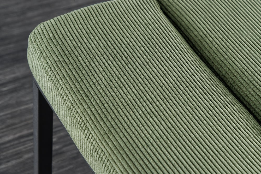 Canapé design PETIT BEAUTE 80cm corde verte structure noire - 43313