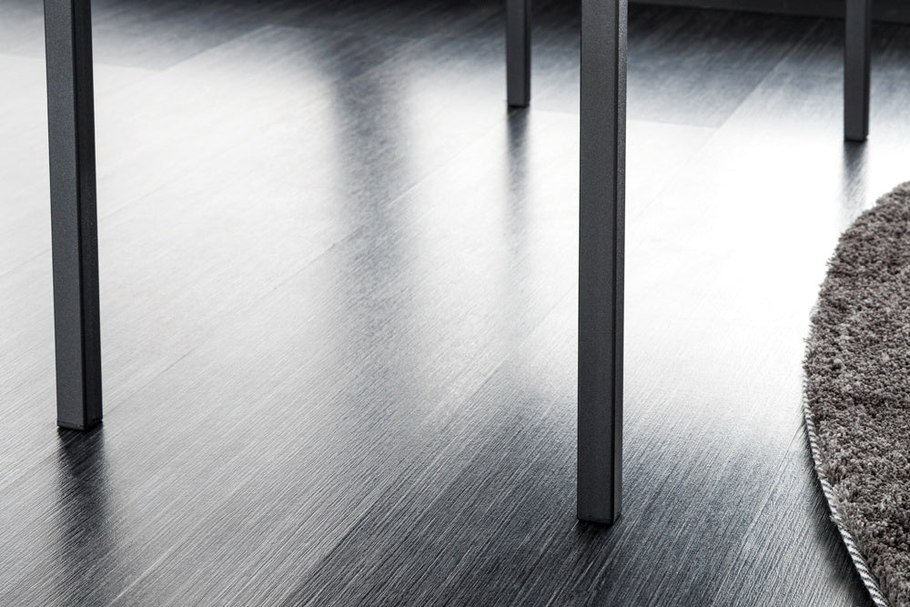 Canapé design PETIT BEAUTE 80cm velours gris structure noir - 43314