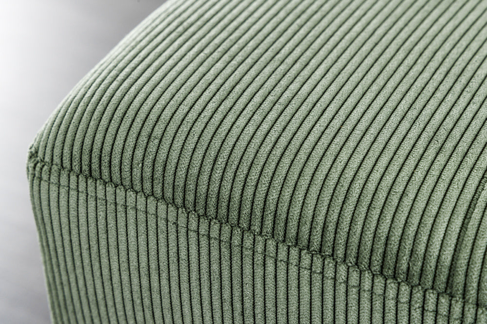 Canapé design BOUTIQUE 100cm cordon vert pieds métal noir - 43318