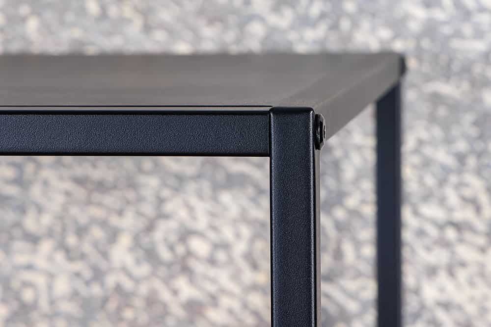 Bibliothèque moderne DURA STEEL 180cm étagère sur pied en métal noir design industriel - 43327