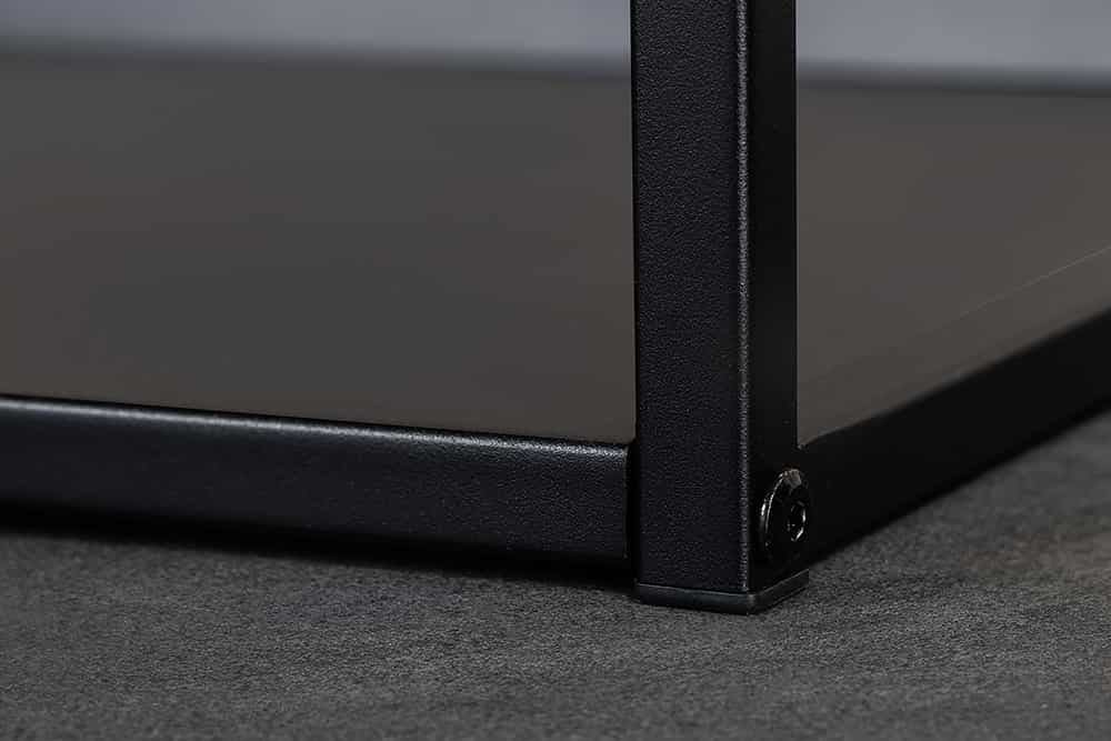 Bibliothèque moderne DURA STEEL 180cm étagère sur pied en métal noir design industriel - 43327
