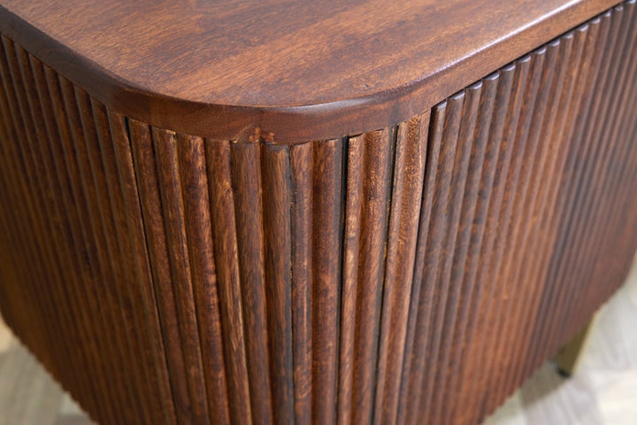 Buffet design GATSBY 160cm marron or mat Mangoholz Retro - 43333