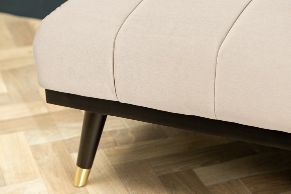 Canapé lit design PETIT BEAUTE 180cm velours champagne 3 places - 43522