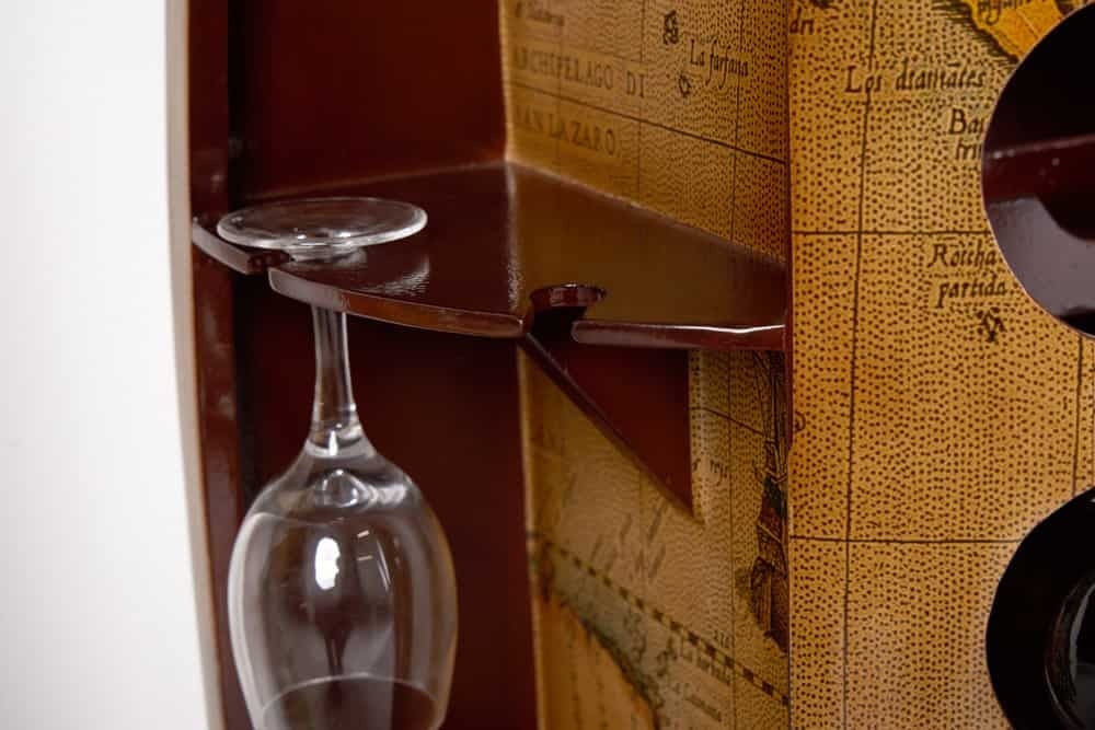 Tonneau à vin en bois massif SEVEN SEAS Casier à vin en pin 100 cm pour 24 bouteilles - 43564