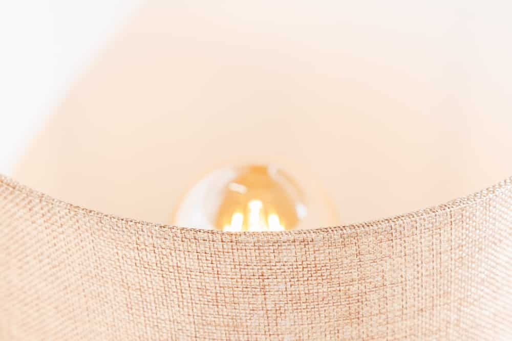 Lampe de table en bois flotté HYPNOTIC 60cm abat-jour lin naturel maritime - 43603