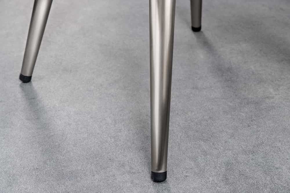 Tabouret de bar réglable en hauteur INDUSTRIAL chrome brossé métal noir argenté rond pivotant - 43655
