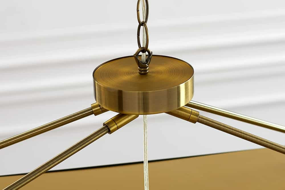 Lampe à suspension glamour ROYAL 80cm lampe à suspension design chaîne en métal doré en laiton - 43760