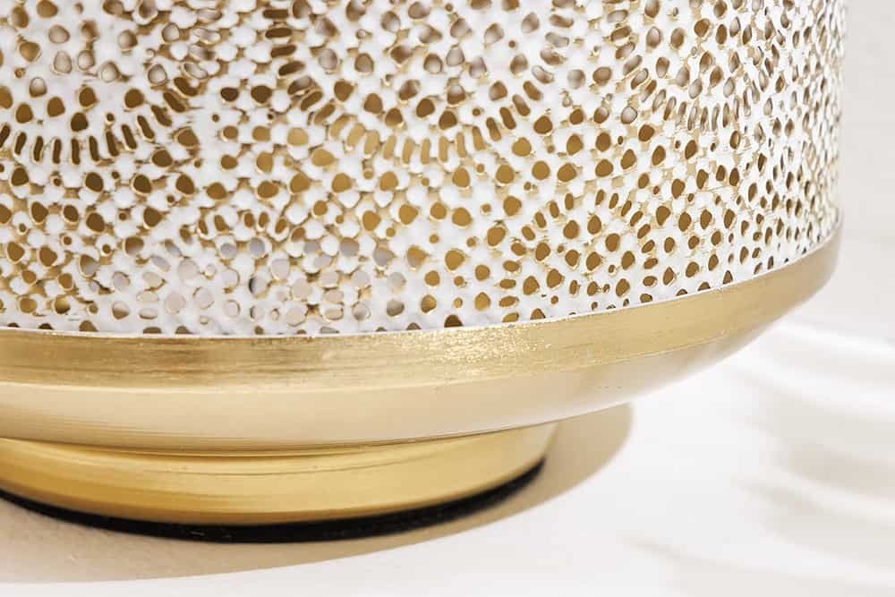 Lanterne décorative ORIENT 25cm en métal doré patiné lanterne artisanale - 43826