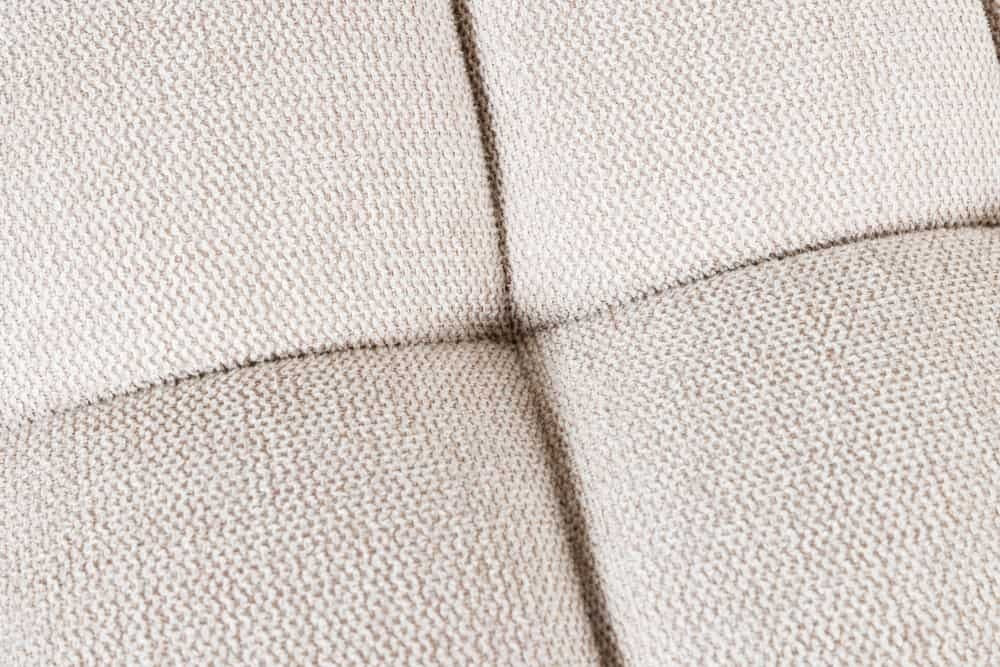 Canapé de salle à manger PAPILLON 165cm beige champagne avec dossier structure métal noir - 43880