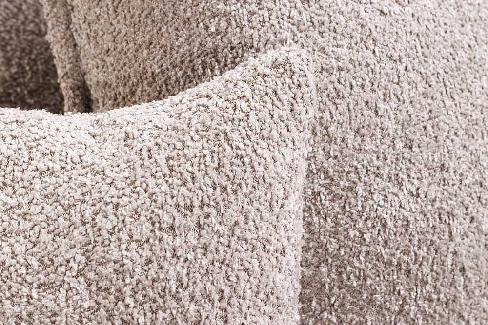 Grand canapé 3 places HEAVEN 200cm canapé Boucle beige champagne avec âme à ressorts - 44185