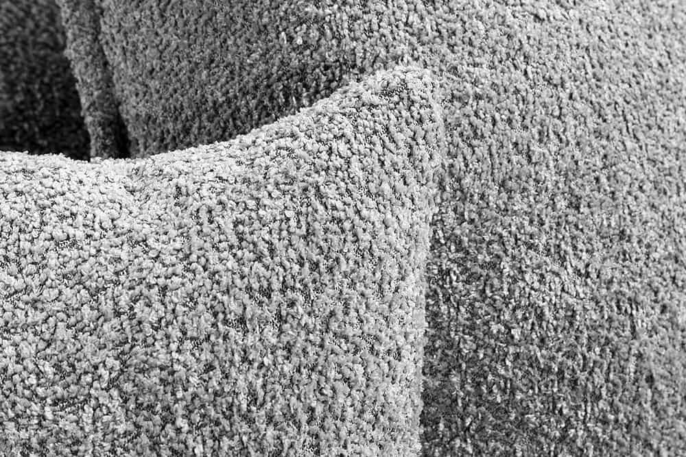 Grand canapé d'angle HEAVEN 255 cm gris Canapé Boucle avec âme à ressorts - 44192