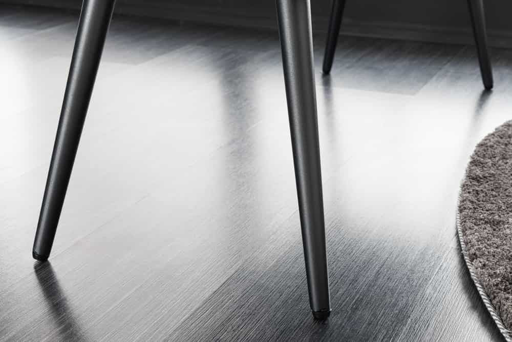 Canapé design BOUTIQUE 100cm microfibre marron pieds métal noir tapissé - 44243