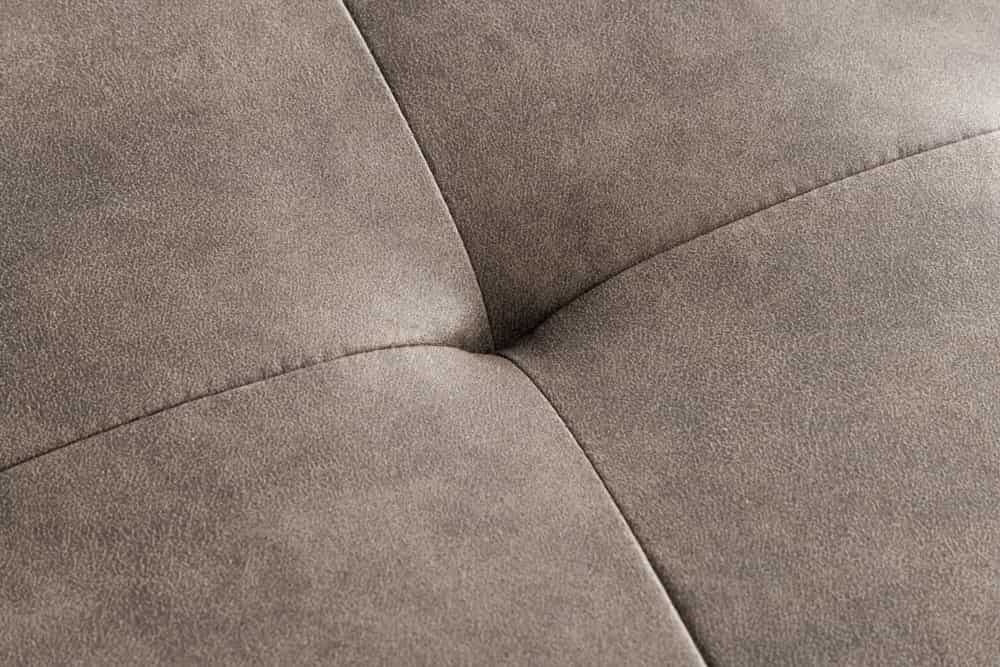 Canapé design BOUTIQUE 100cm microfibre taupe pieds métal noir rembourré - 44244